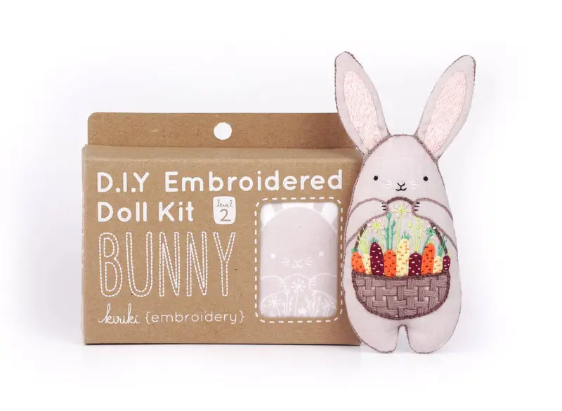 Bunny Embroidery Kit - Kiriki Press