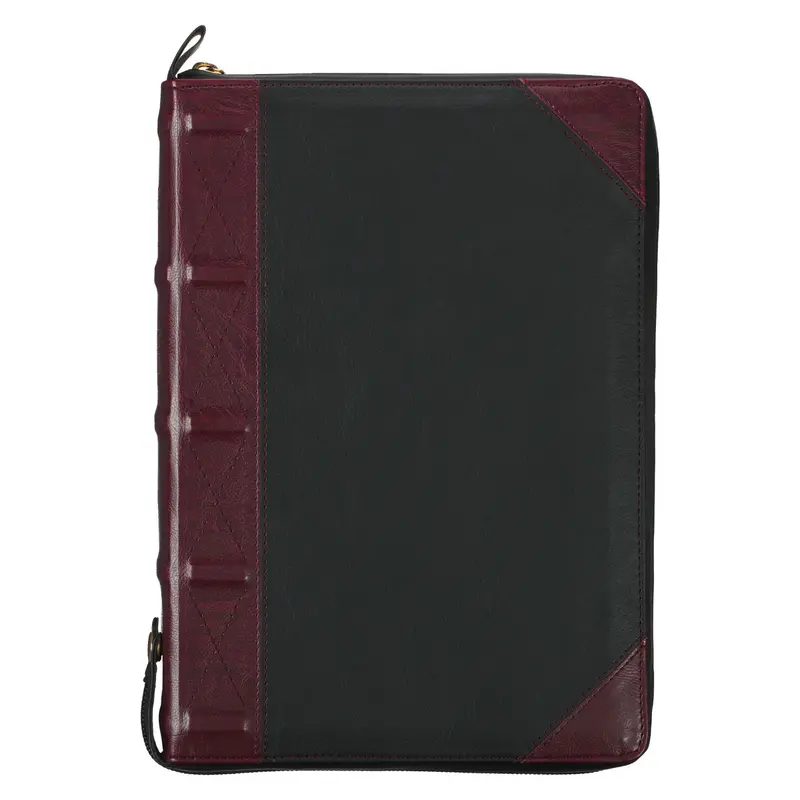 Burgundy and Black Study Index and Zip