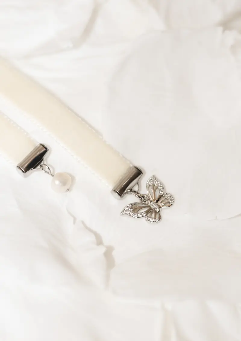 Butterfly silver bookmark