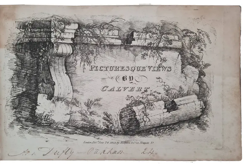 Calvert, Picturesque views by Calvert. 1823.