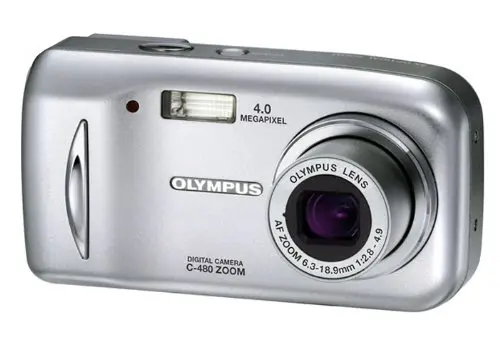 Camedia C-480 Zoom Digitale Compact Camera - Zilver