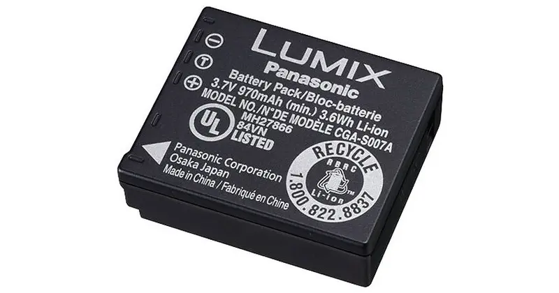 CGA-S007 Accu / Batterij voor Panasonic Lumix DMC-TZ-serie