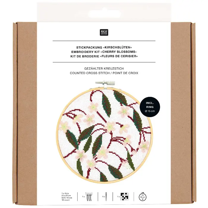 Cherry Blossoms Counted Cross Stitch  - Rico Design
