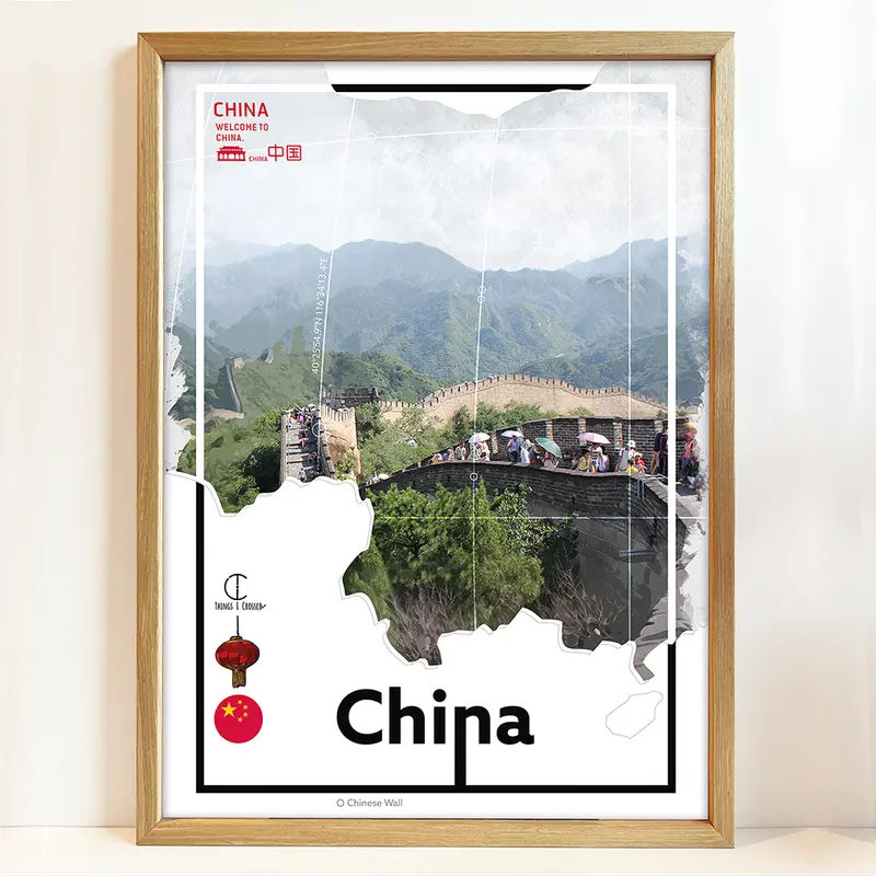 Chinese Muur Reisposter