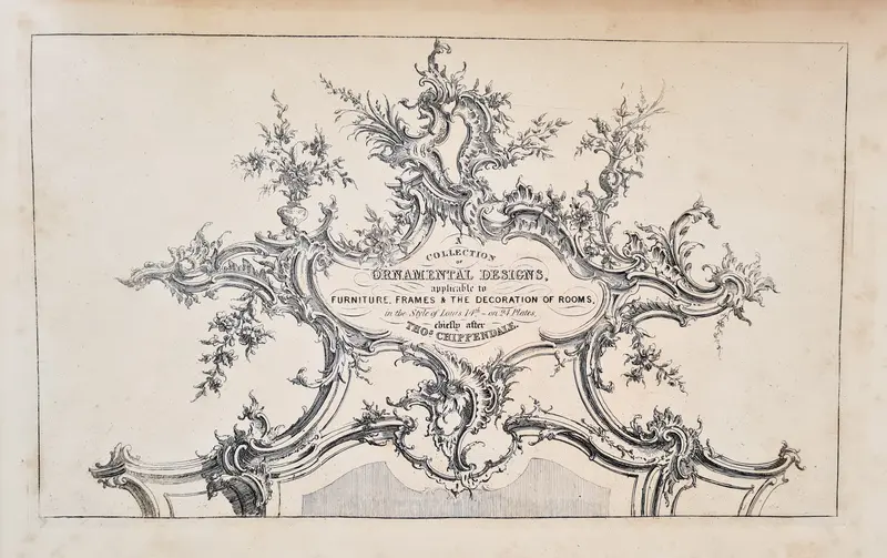 Chippendale, A collection of ornamental designs, [1830].