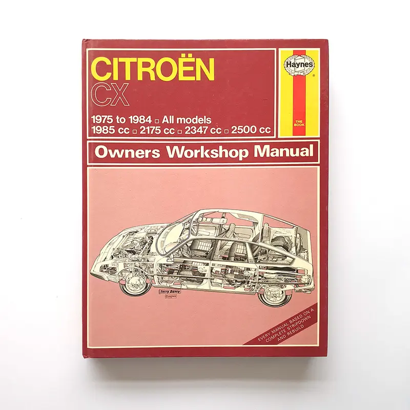 Citroën CX 1975 to 1984 all models, Owners workshop manual