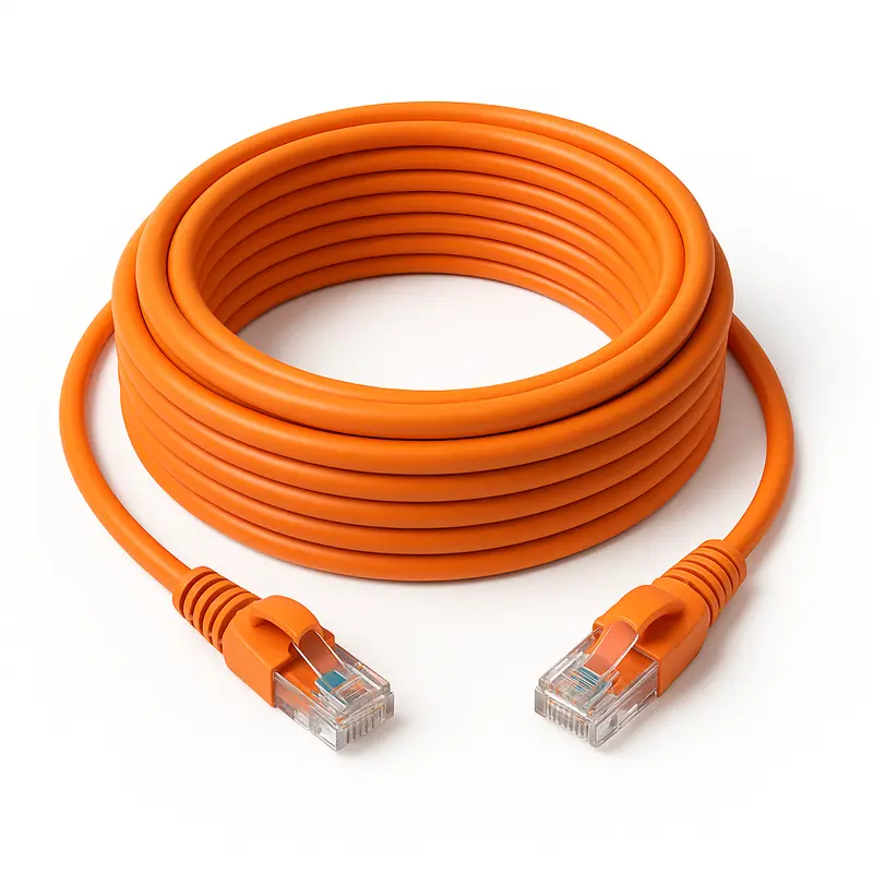 CL740080 RJ45 Male - RJ45 Male Netwerkkabel van 7,5 meter - Oranje (Nieuw)