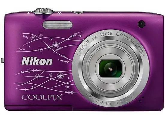 Coolpix S2800 Digitale Compact Camera - Paars/Line art