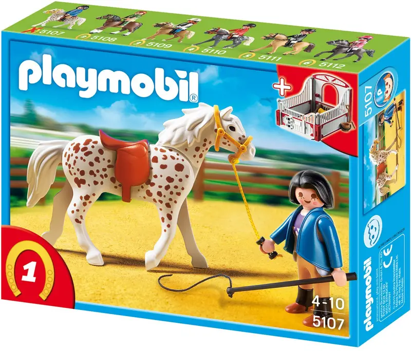 Country Knabstrupper met Paardenbox - 5107 (Nieuw)
