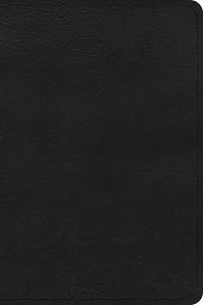 CSB Large Print Compact Reference Bible-Black Leathertouch