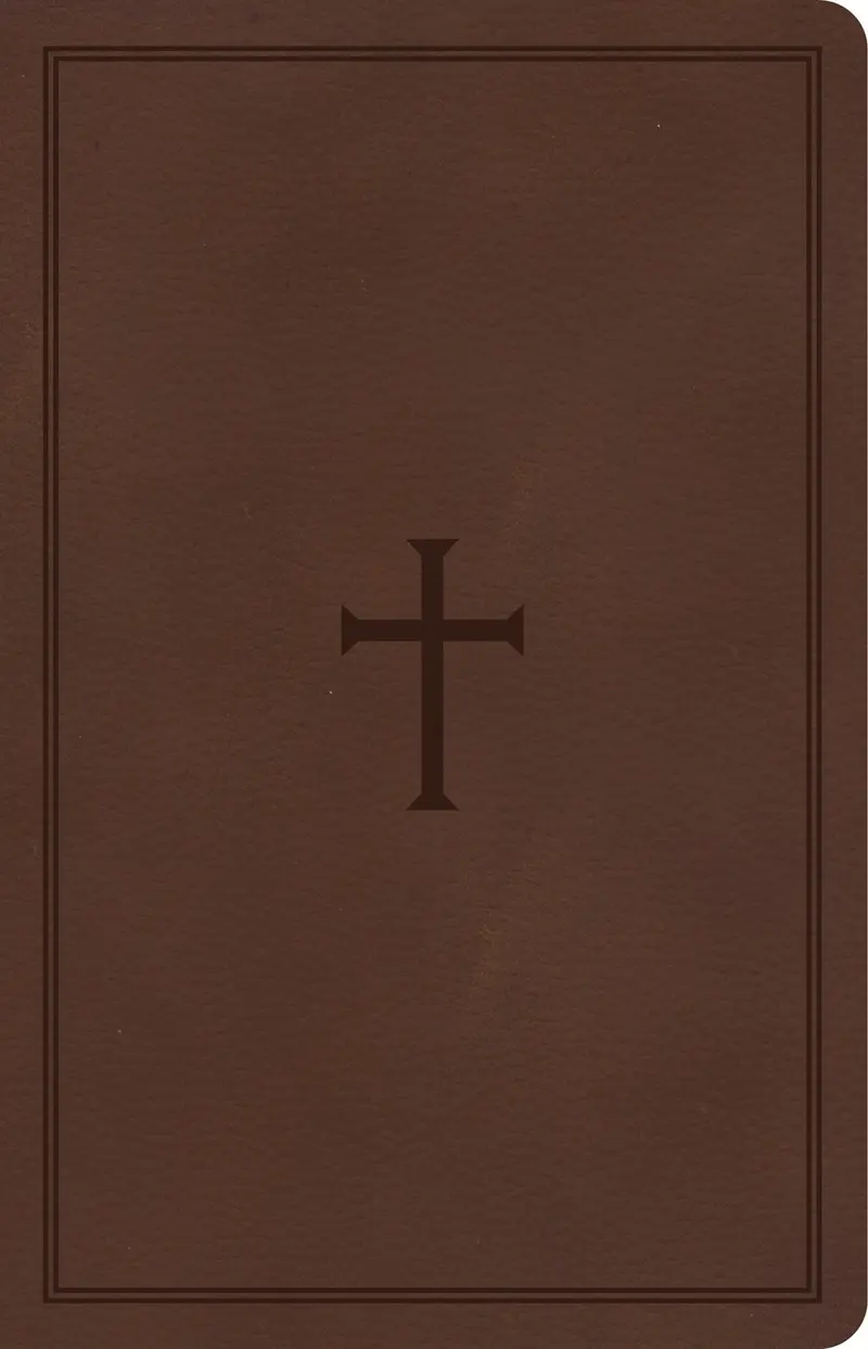 CSB Large Print Personal Size Reference Bible-Brown LeatherTouch Indexed