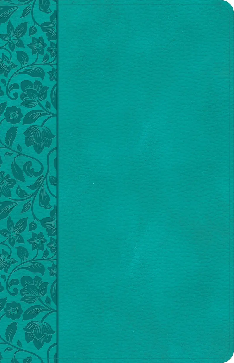 CSB Large Print Personal Size Reference Bible-Teal LeatherTouch
