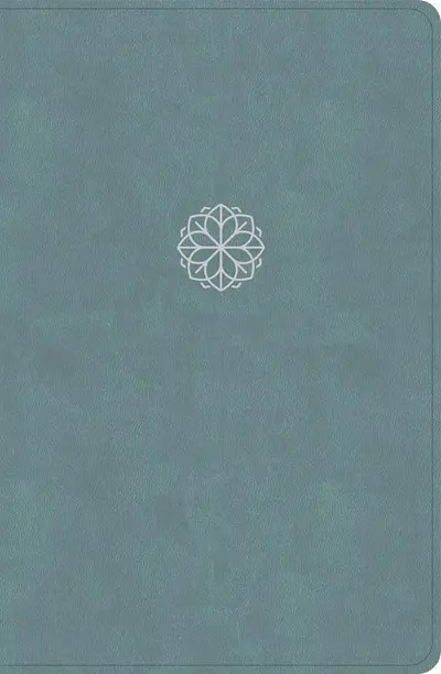 CSB Personal Size Giant Print Bible-Earthen Teal LeatherTouch Indexed