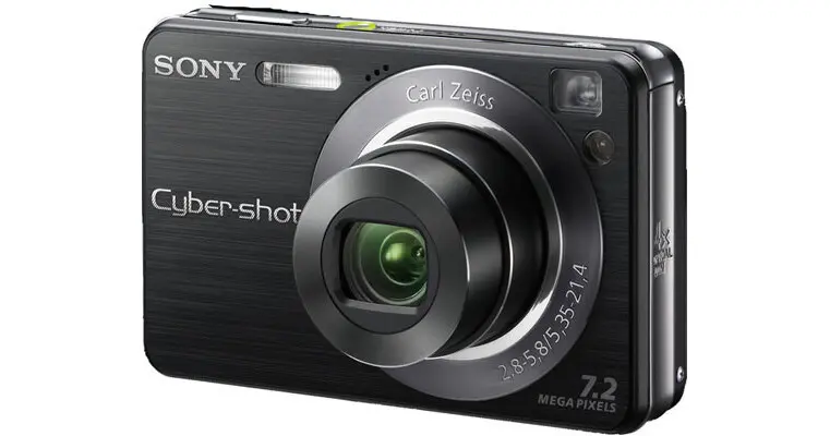 Cyber-Shot DSC-W120 Digitale Compact Camera - Zwart