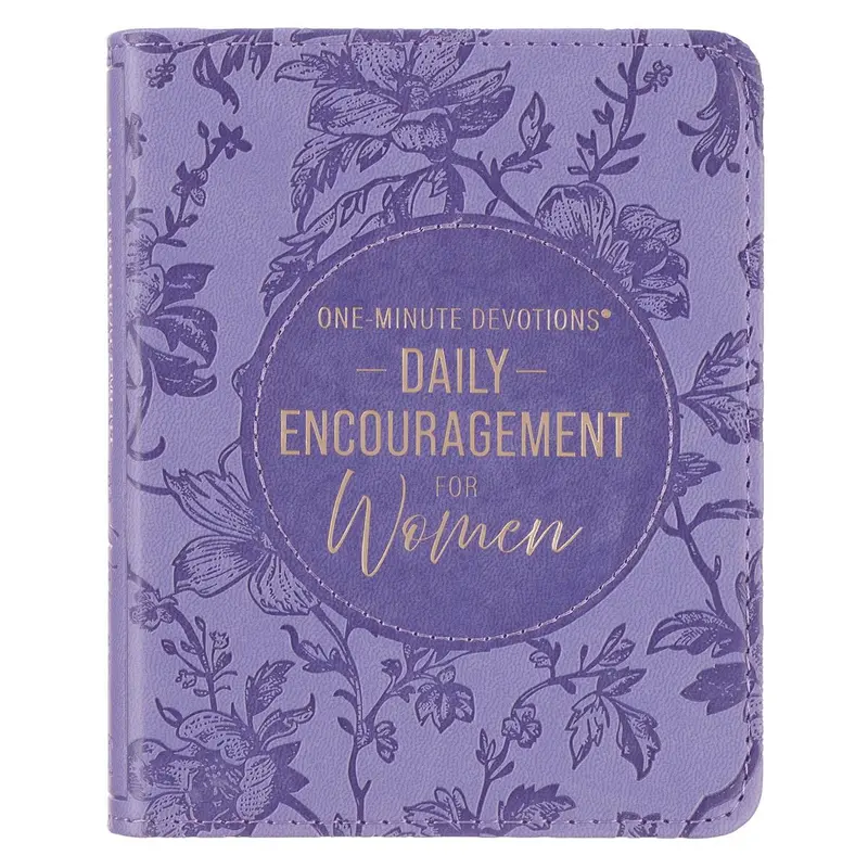 Daily Encouragement for Women Faux Leather One-Minute Devotions