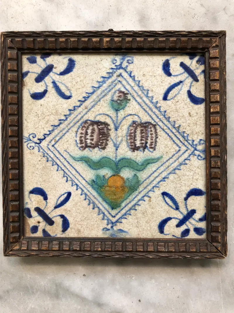 Delft 17th century Delft handpainted tile