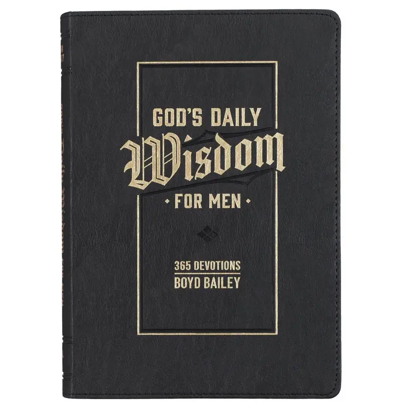 Devotional God's Daily Wisdom for Men Faux Leather