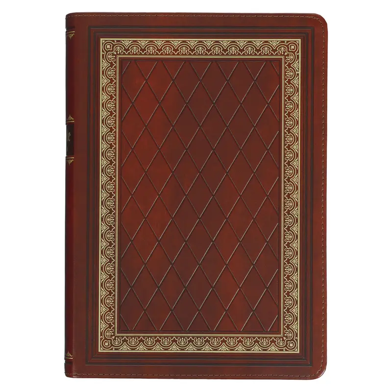Diamond Grid Saddle Tan Study Index