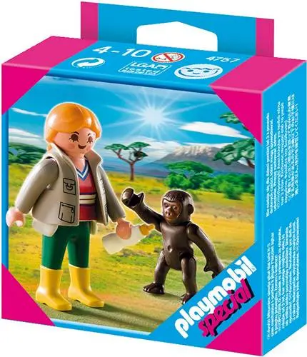 Dierenarts met Gorilla-baby - 4757 (Nieuw)