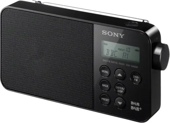 Draagbare DAB/FM Radio (XDR-S40DBP) - Zwart