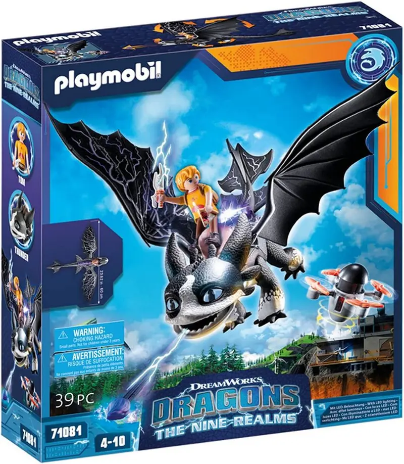 Dragons The Nine Realms Thunder & Tom Speelset - 71081 (Nieuw)