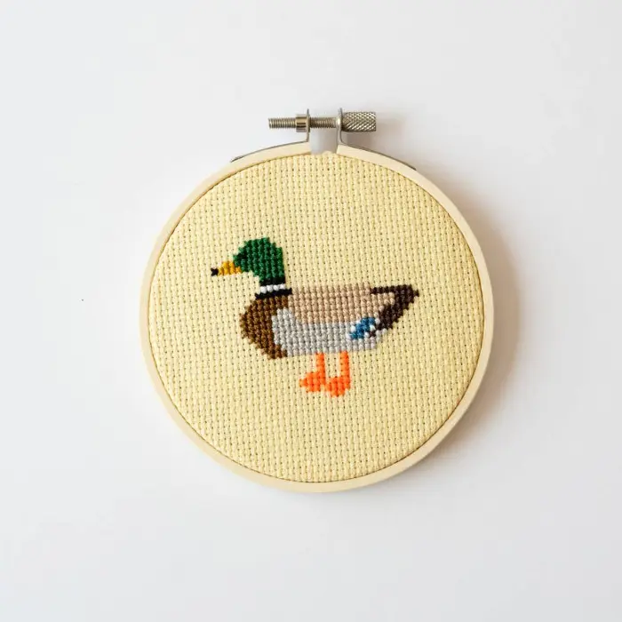 Duck Cross Stitch Kit - Cotton Clara Kits & Supplies