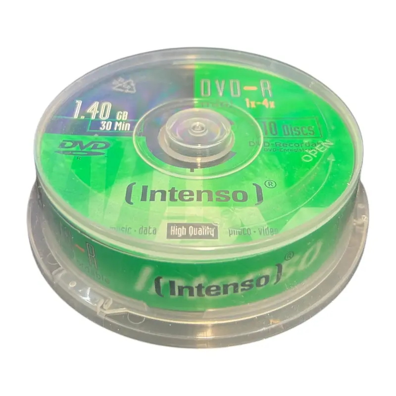 DVD-R 8 cm 1,4 GB 4x (10 Stuks in Cakebox) (Nieuw)