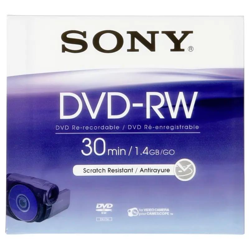 DVD-RW 8 cm Single Disc DMW30AJ - 1,4 GB / 30 min Opneembaar (Nieuw)