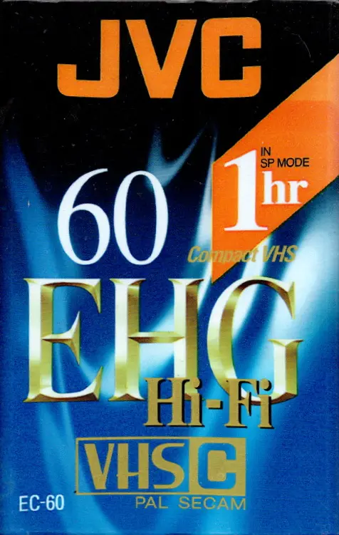 EC-60 EHG Hi-Fi VHS-C Compact Videocassette (Nieuw)