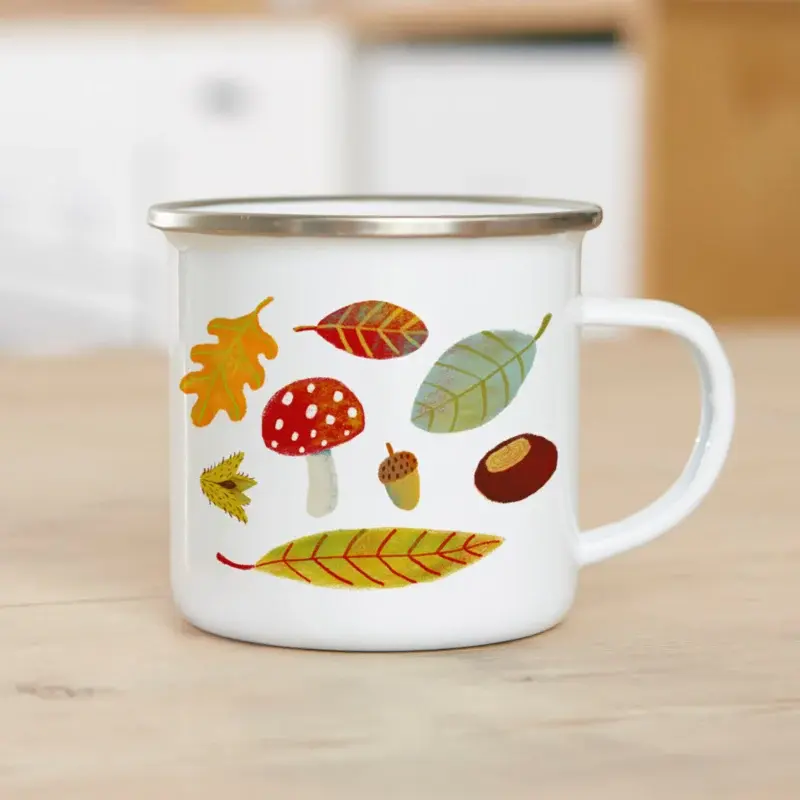 Emaille mok illu-ster Autumn