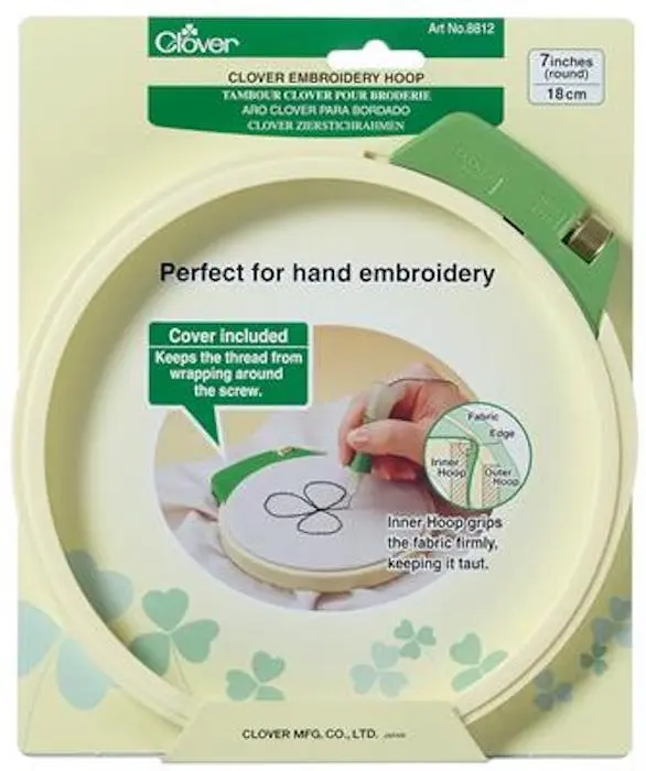 Embroidery Hoop - 18cm - Clover