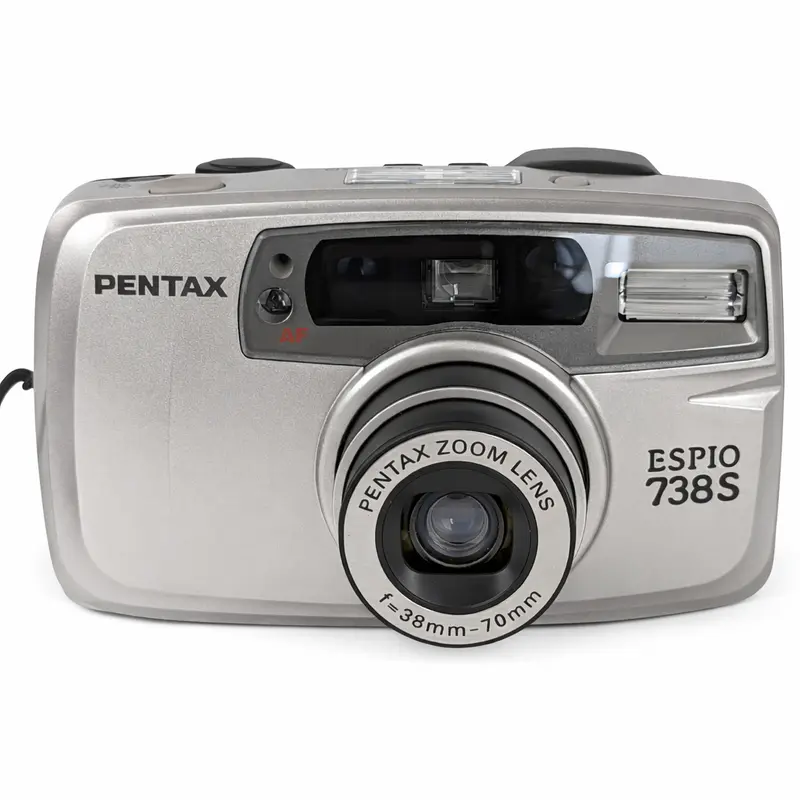 Espio 738S 35mm Zoom Point and Shoot Film Camera - Zilver
