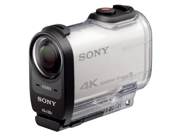 FDR-X1000V 4K Action Cam + Waterdichte Case SPK-X1 - Wit