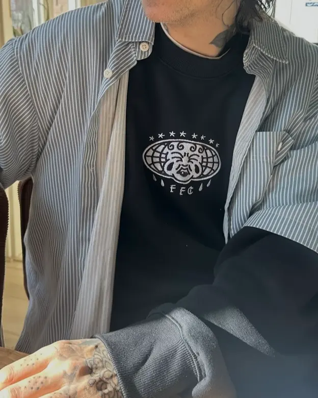 FFC heavy crew with embroidery