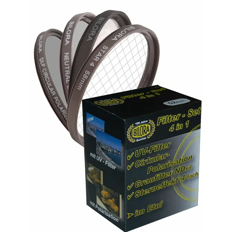 Filter Set UV + CPL + ND4 + Star 72 mm (Nieuw)