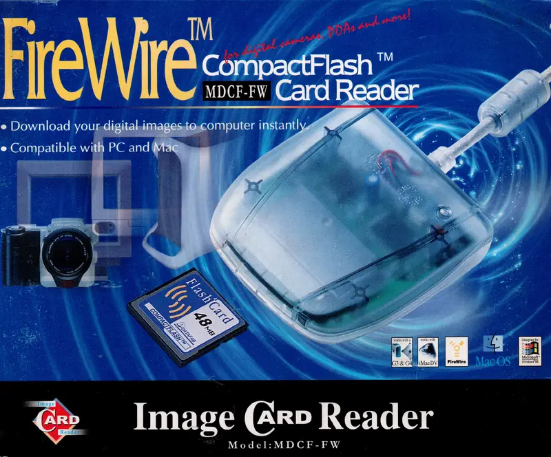 FireWire CompactFlash Card Reader MDCF-FW (Nieuw)