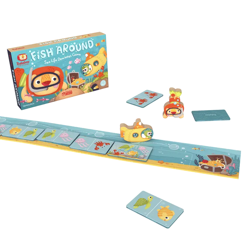 "Fish Around" Meerestiere-Domino - Vorbestellung - Lieferbar ab 15.02.2027