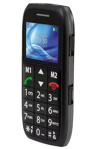 FM-7500 Senioren Telefoon met Grote Toetsen en SOS-knop - Zwart