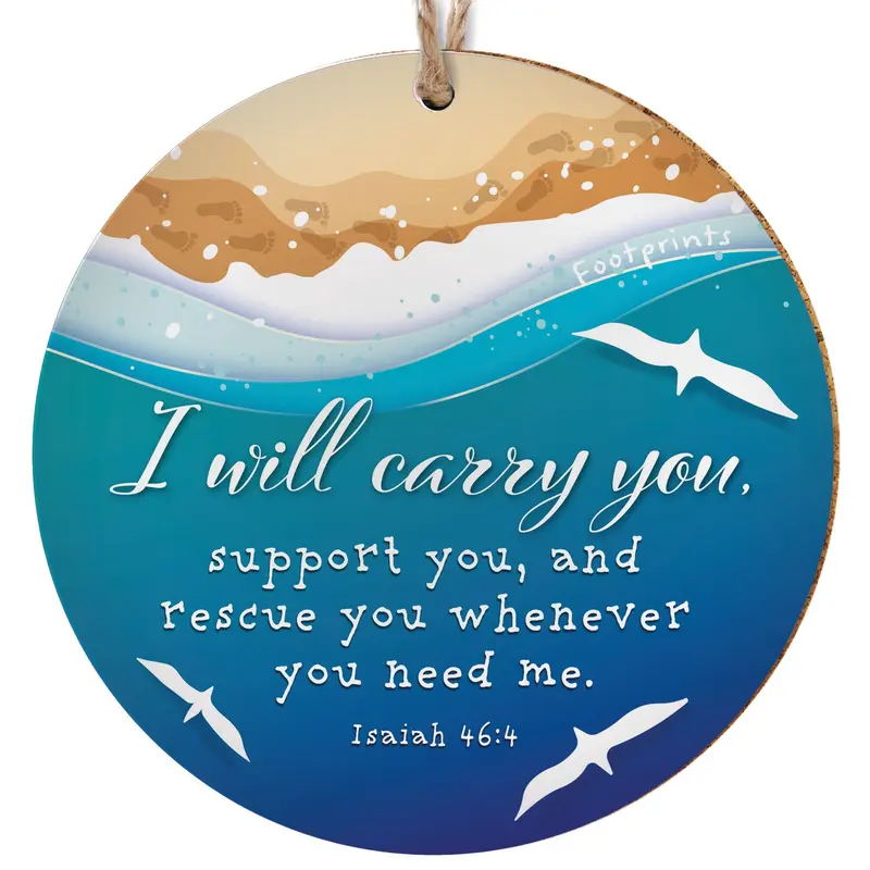 Footprints Christian Hanging Decoration