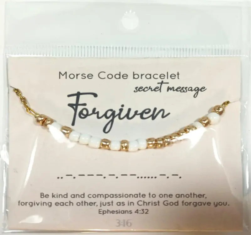Forgiven morsecode bracelet