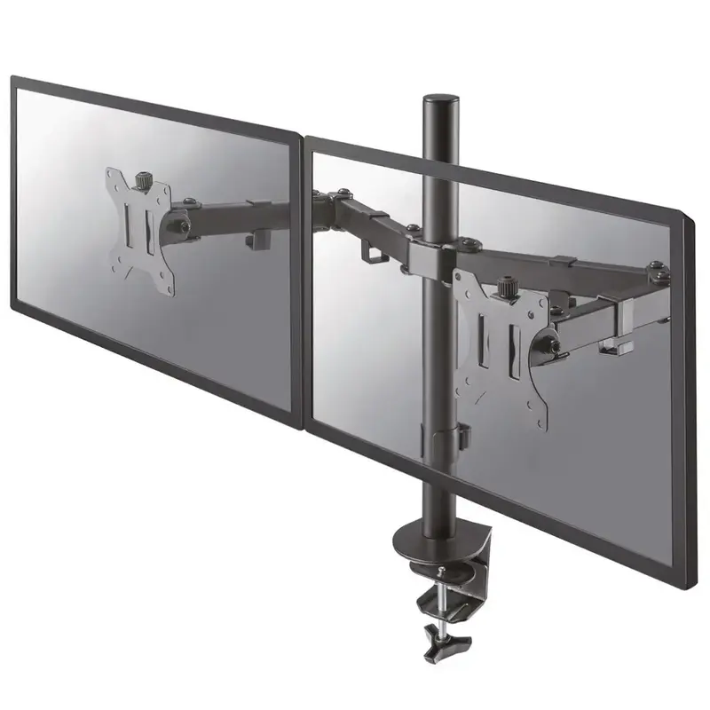 FPMA-D550D Dual Desk Mount Monitorarm - Zwart (Nieuw)