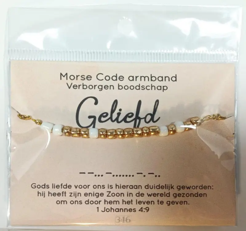 Geliefd morsecode bracelet