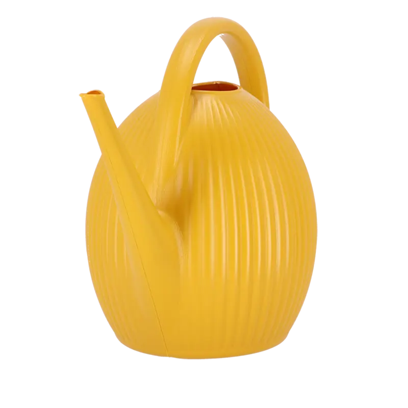 Gieter okergeel geribbeld
