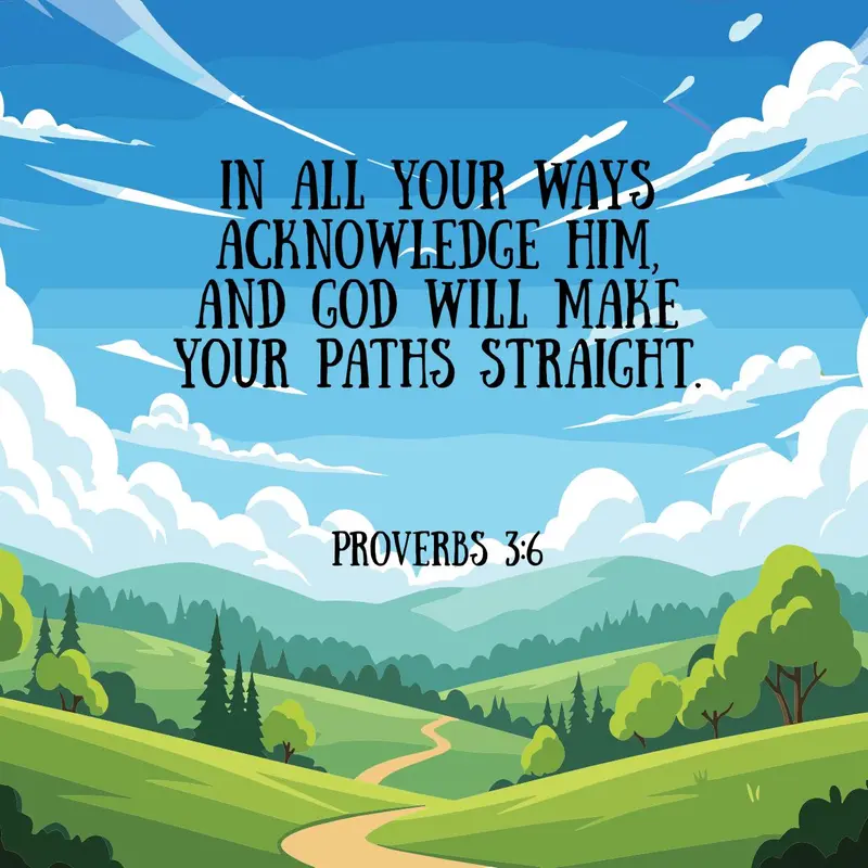 GOD will make your paths straight Tegel Engels