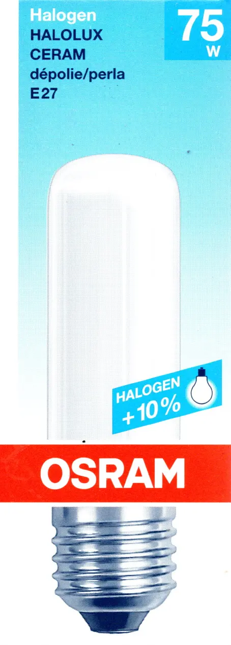 Halolux Ceram 75 W – E27 Halogeenlamp (Nieuw)