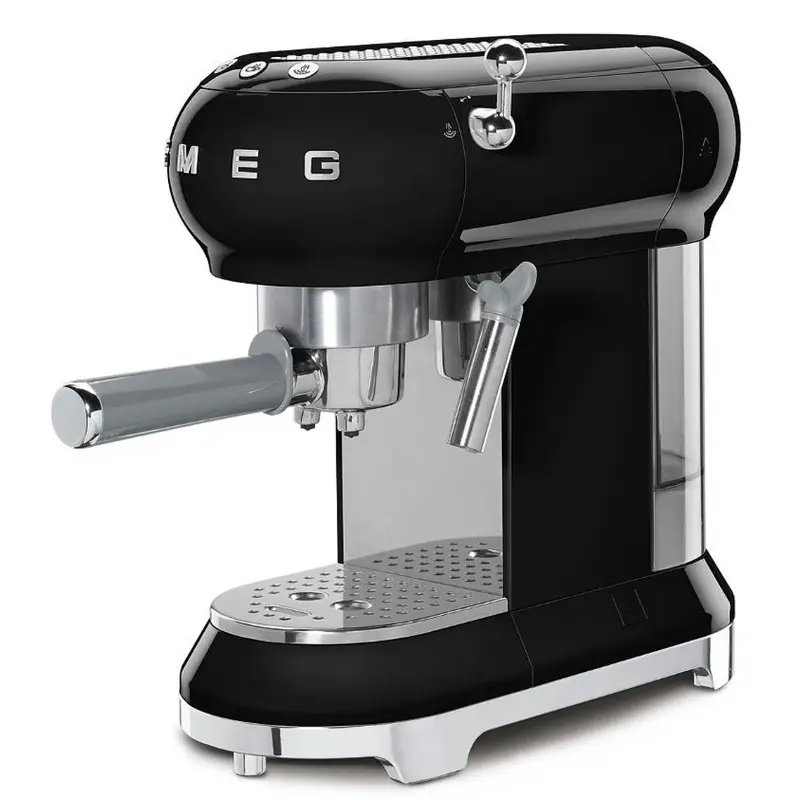 Handmatige Espressomachine / Espresso Koffiemachine ECF02BLEU (15 bar, 1,1 L) - Zwart (Nieuw)