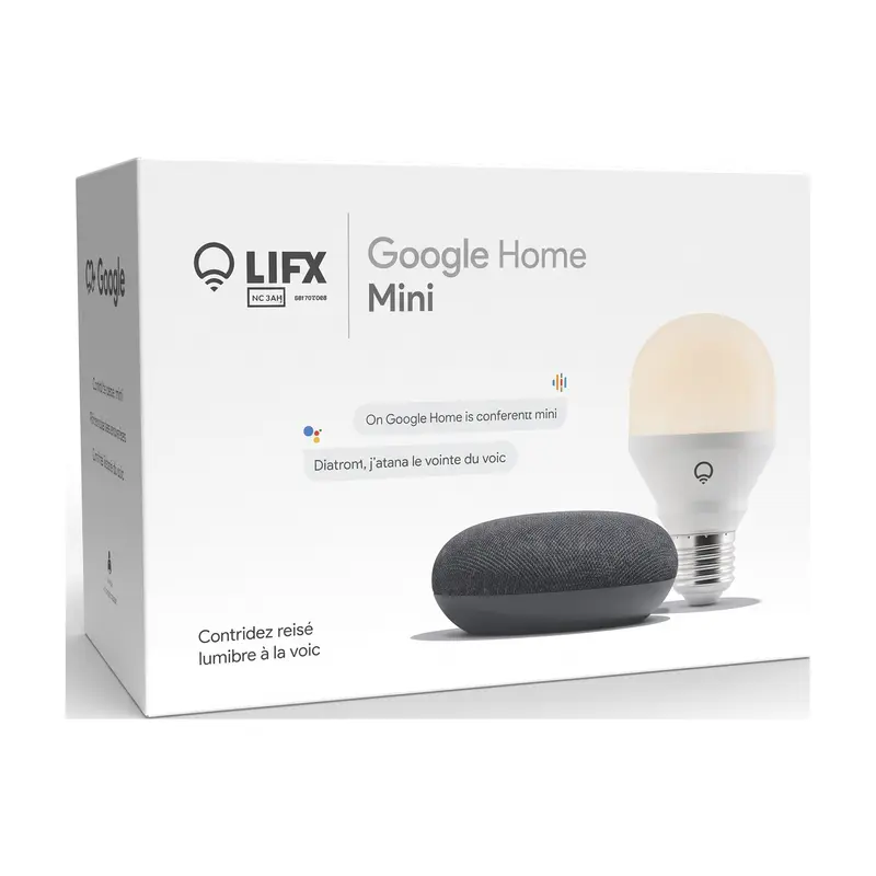 Home Mini 1e Generatie + Mini White E27 9W Bundle - Zwart (Nieuw)