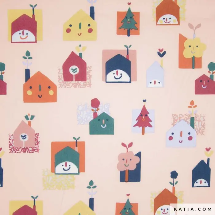 Home Sweet Home - Poplin Cotton - Katia Fabrics - COUPON