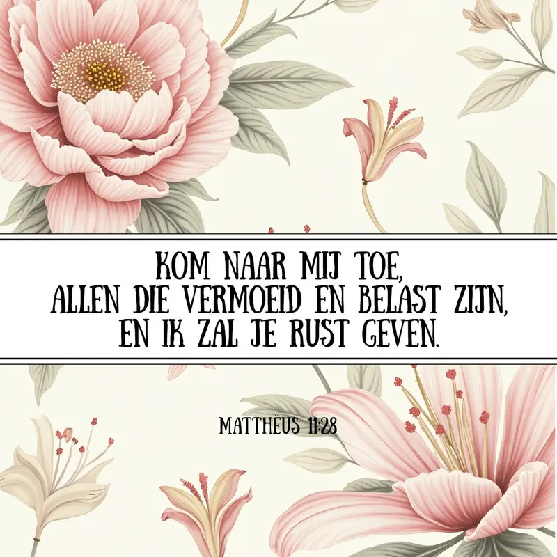 Ik zal je rust geven Tegel NL