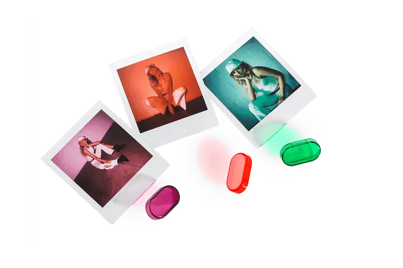 Instax SQUARE SQ1 Kleurenfilter Set voor Flitser – 3‑Delig (Nieuw)